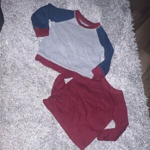 Kids Colorblock and Solid Long Sleeve Shirts